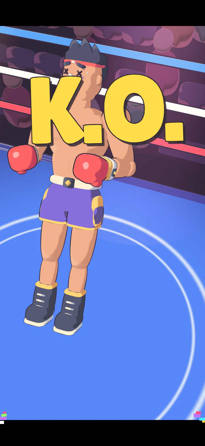 El texto K.O. y ROOKIE tendido en la lona